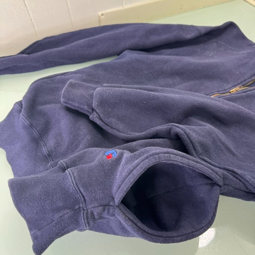 Vintage LL Bean X Russell Athletic Pullover Sweatshirt Unisex M USA Pockets - Picture 3 of 6